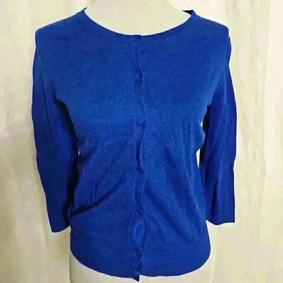 Gap Extra Small Blue Button Front Sweater - Picture 1 of 3